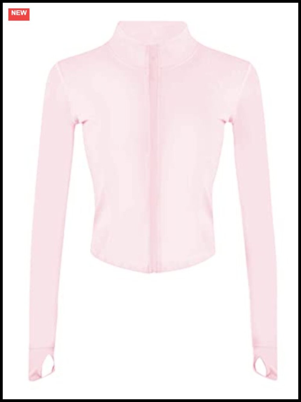 Women's Cropped Zip-Up Athletic Jacket Yoga Long Sleeve